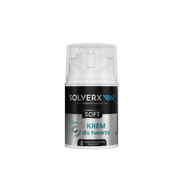 Solverx for Men Soft Face cream for men for sensitive skin 50 ml