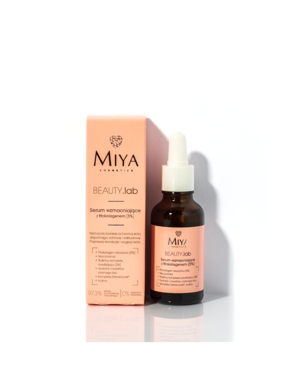 Miya Cosmetics BEAUTY.lab Serum do twarzy wzmacniające z fitokolagenem 5% 30 ml