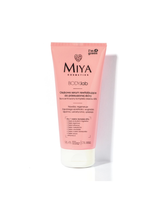 Miya Cosmetics BODY.lab olejkowe Serum do ciała rewitalizujące do przesuszonej skóry 200 ml