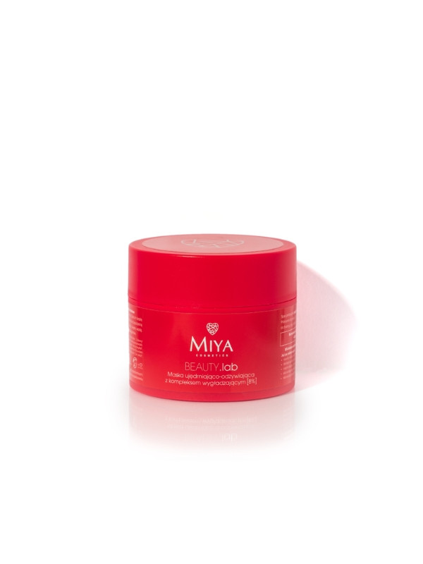 Miya Cosmetics myBEAUTY.lab Maska do twarzy ujędrniająco-odżywiająca z kompleksem wygładzającym 8% 50 ml