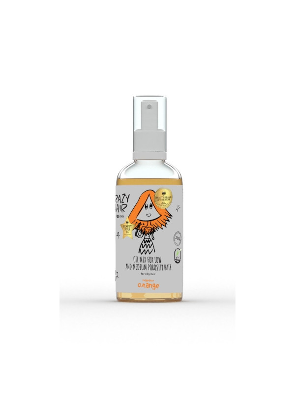 HiSkin Crazy Hair Olejowy Mix do włosów średnio i niskoporowatych o zapachu Pomarańczy 30 ml