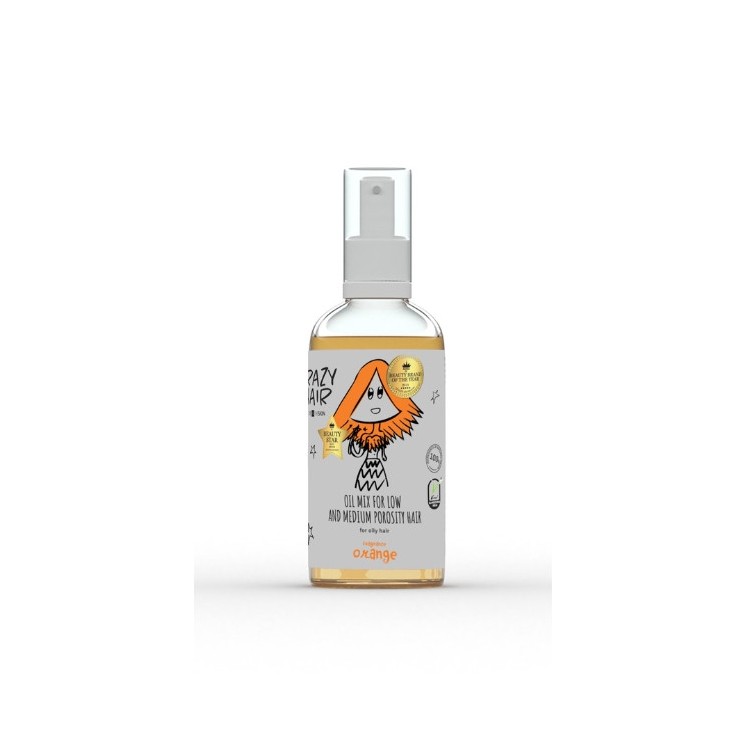 HiSkin Crazy Hair Olejowy Mix do włosów średnio i niskoporowatych o zapachu Pomarańczy 30 ml