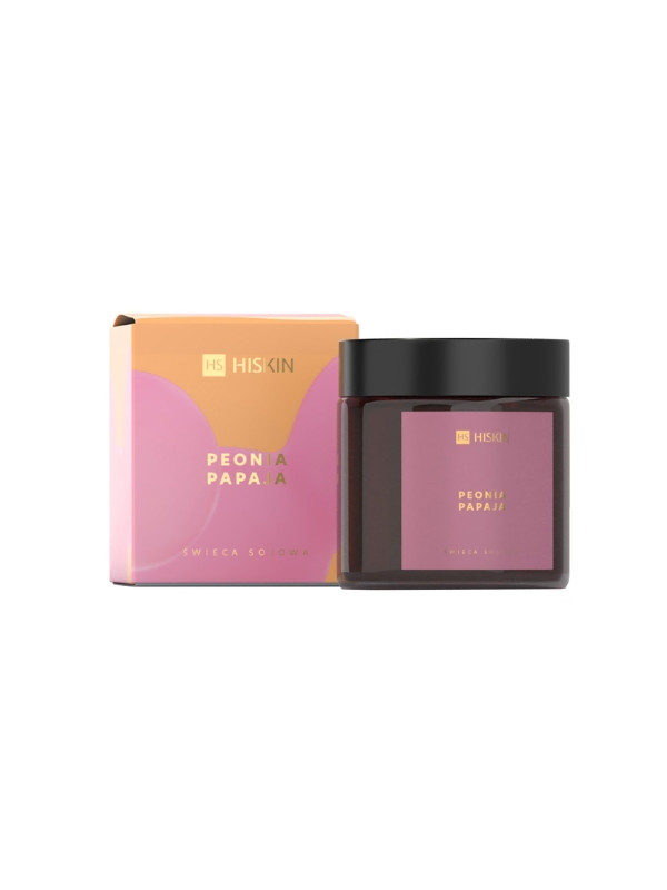 HiSkin Świeca Sojowa Peonia Papaja 100 ml