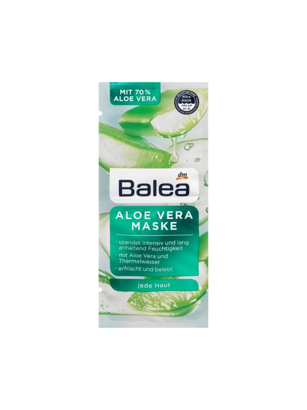 Balea Maseczka do twarzy Aloe Vera 2x8 ml 