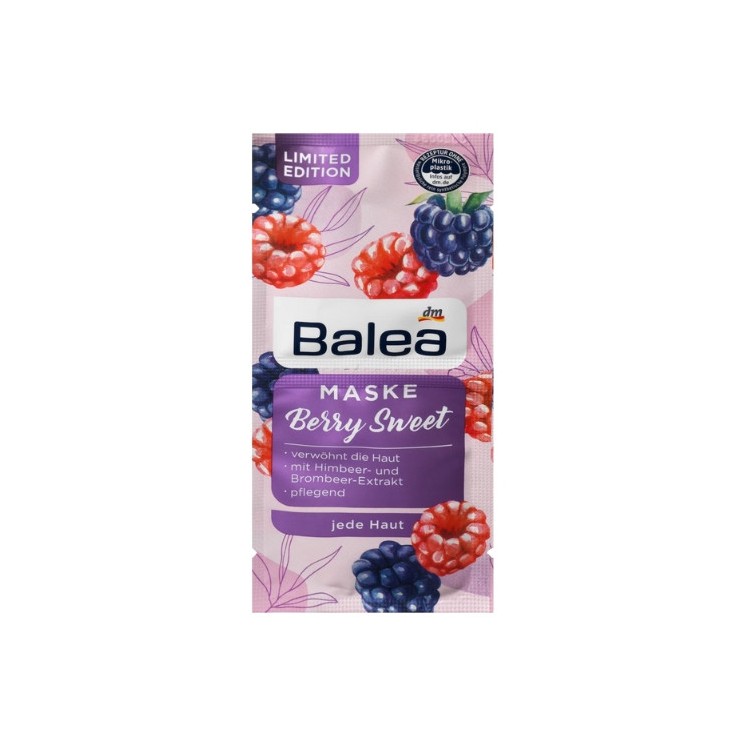 Balea Berry Sweet Face Mask 2x8 ml