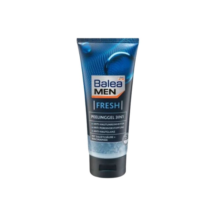 Balea Men Peeling Face Washing Gel 3in1 Fresh 100 мл
