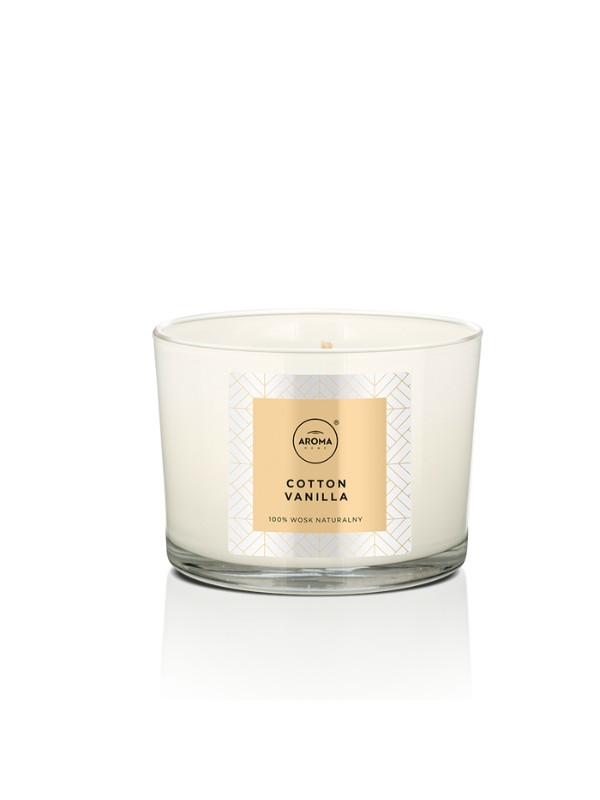 Aroma Home Elegance Series Świeca zapachowa Cotton Vanilla 115 g