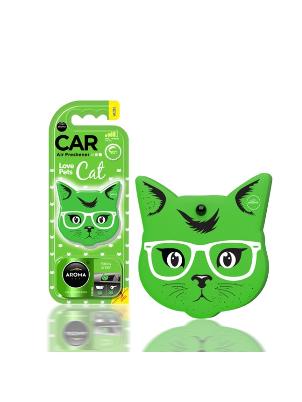 Aroma Car Cat Zawieszka zapachowowa do samochodu Fancy Green 1 sztuka