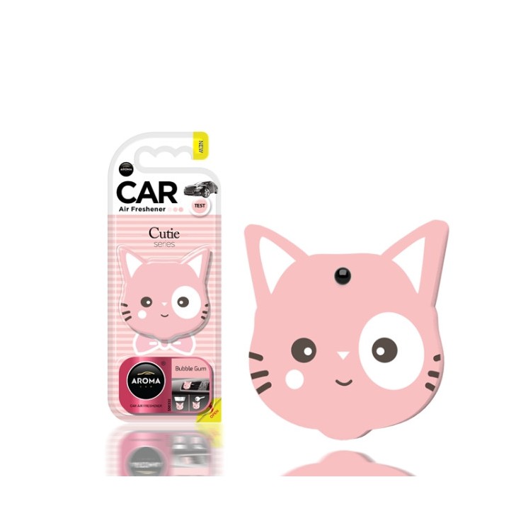 Аромат для автомобіля Aroma Car Cutie Cat Bubble Gum , 1 шт
