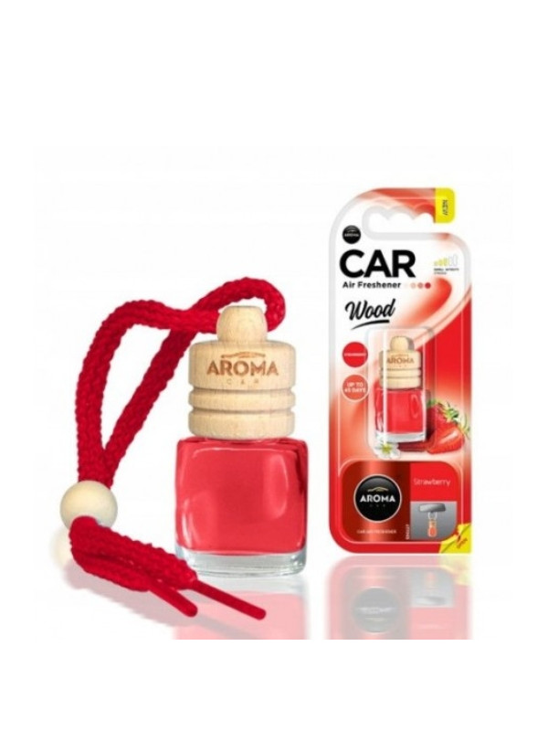 Aroma Car Wood Odświeżacz powietrza do samochodu Strawberry 6 ml