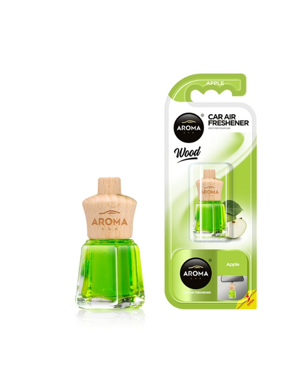 Aroma Car Wood Mini Odświeżacz powietrza do samochodu Apple 4 ml