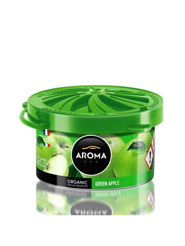 Aroma Car Organic Odświeżacz powietrza do samochodu Green Apple 40 g