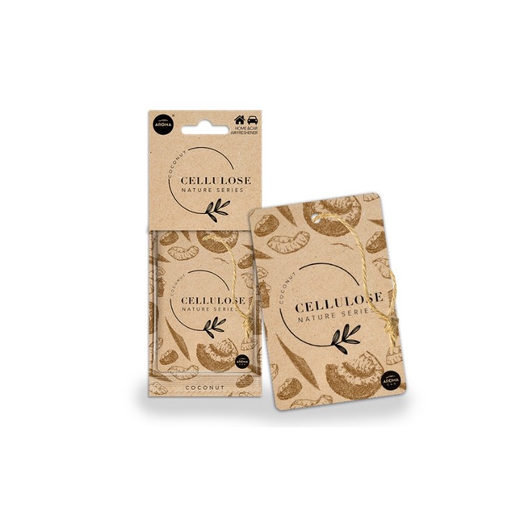 Aroma Car Nature Card Coconut car fragrance pendant 1 piece
