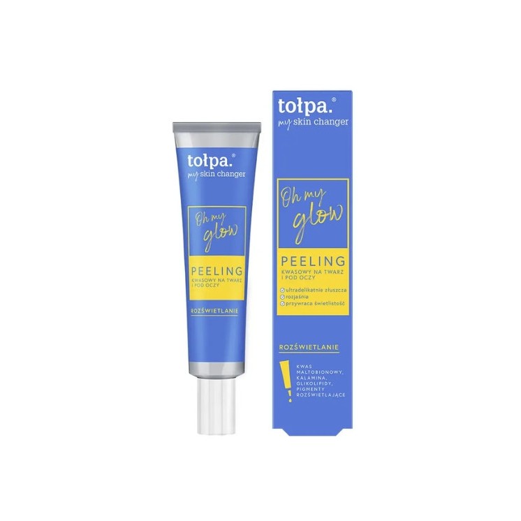 Tołpa My Skin Changer Oh My Glow Acid Face and Eye Peeling 40 ml