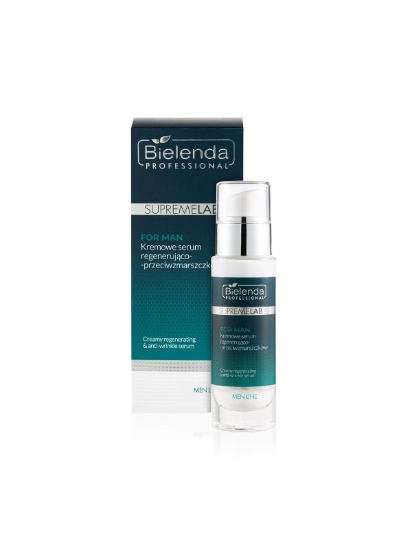 Bielenda Professional SUPREMELAB Men Line kremowe Serum do twarzy regenerująco-przeciwzmarszczkowe 30 ml