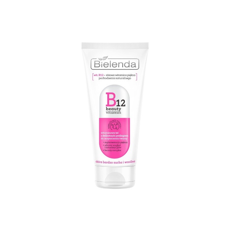 Bielenda B12 Beauty Vitamin Face wash gel with peeling 150 ml