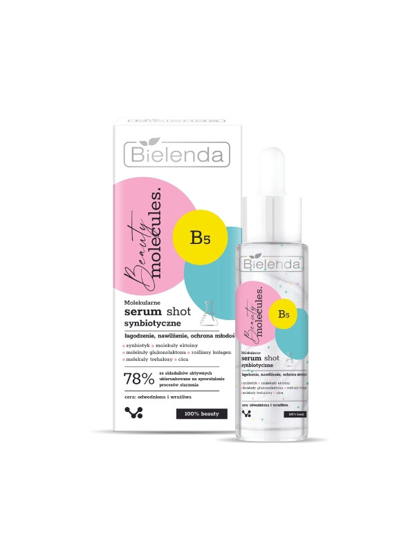 Bielenda Beauty Molecules molekularne Serum-shot do twarzy synbiotyczne 30 g