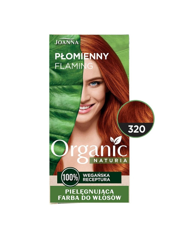 Joanna Naturia Organic Vegan Farba do włosów /320/ Płomienny