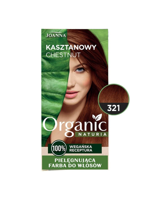 Joanna Naturia Organic Vegan Farba do włosów /321/ Kasztanowy