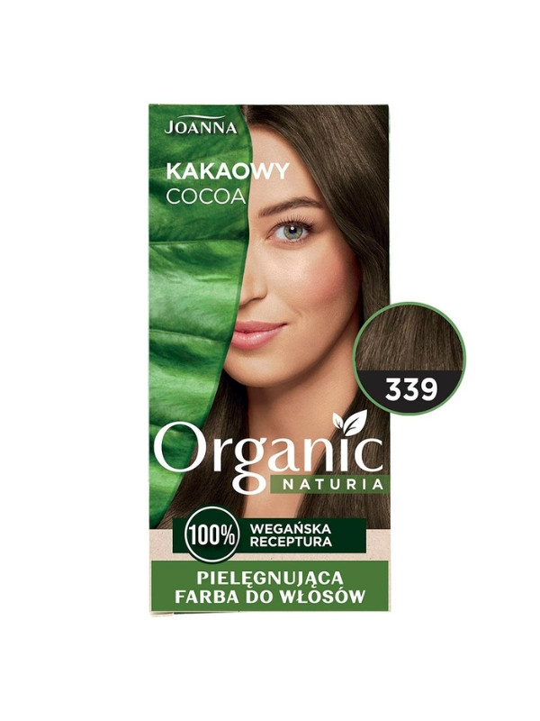 Joanna Naturia Organic Vegan Farba do włosów /339/ Kakaowy