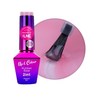 MollyLac Rubber Base 2in1 Up& Colour Candy Blush гумова база 10 г