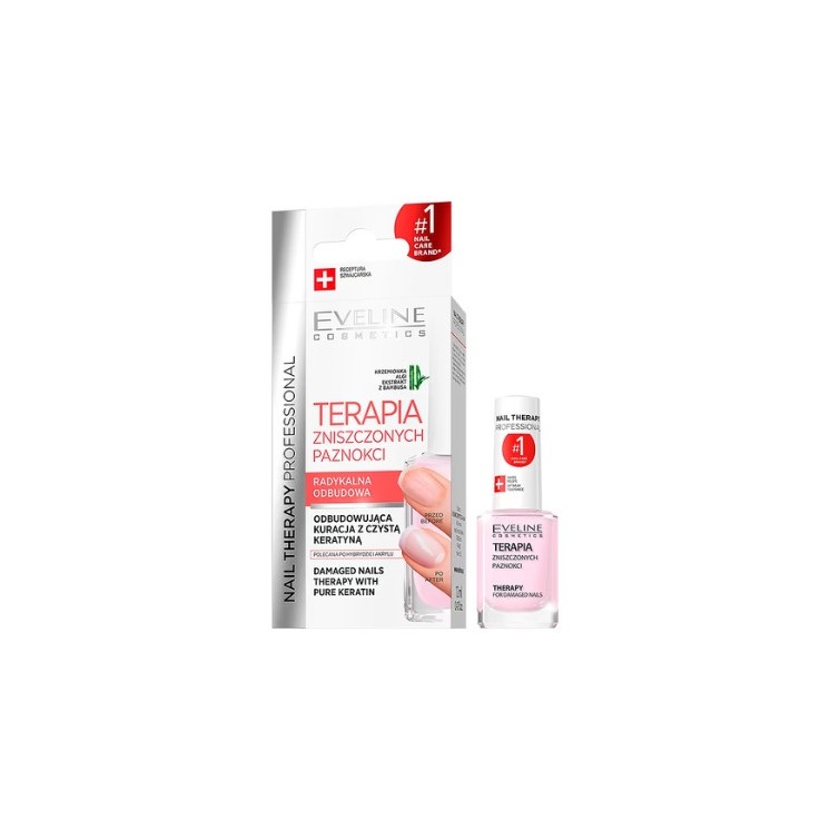 Eveline Professional Nail Therapy Damaged Nail Therapy Nail Conditioner 12 ml