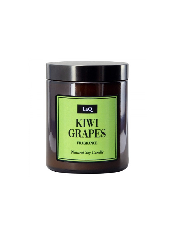 LaQ Świeca sojowa Kiwi i Winogrona 180 ml