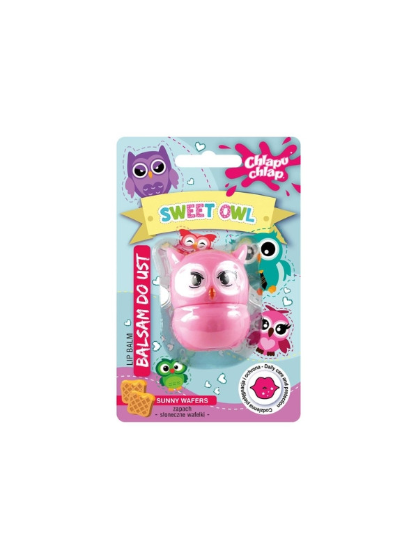 Chlapu Chlap Sweet Owl Balsam do ust Słoneczne wafelki 7 g