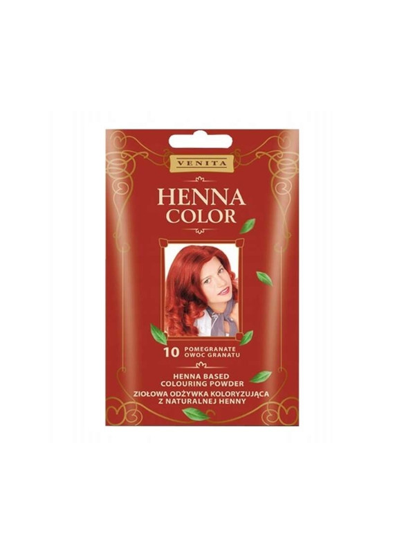 Venita Henna Color ziołowa Odżywka koloryzująca z naturalnej henny /10/ Owoc Granatu 25 g