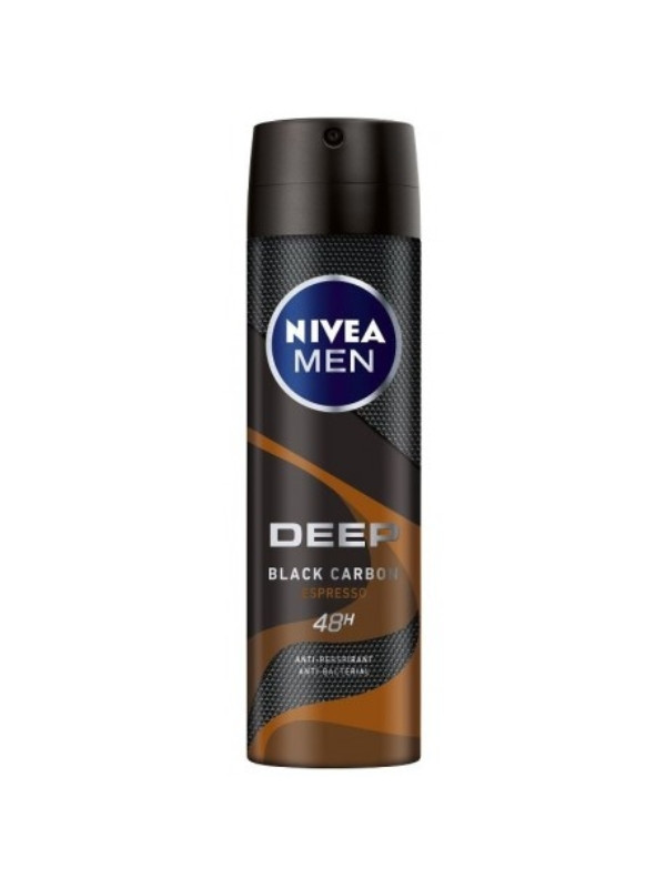 Nivea Men Deep Black Carbon Dezodorant w spray'u Espresso 150 ml