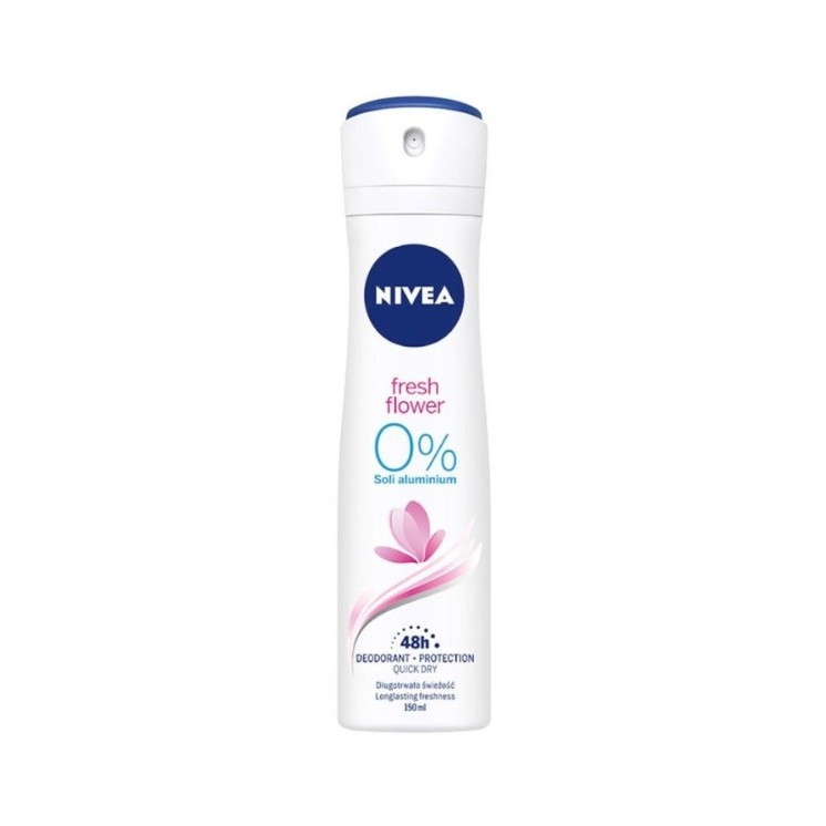 Nivea Fresh Flower Deodorant Spray 0% Aluminum 150 ml