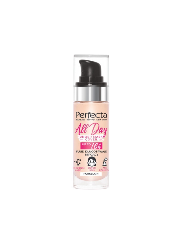 Dax Perfecta All Day Under Mask Cover Fluid długotrwale kryjący Porcelain 30 ml