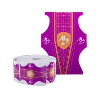 Шаблони для форм для нігтів MollyLac Duo двосторонні 500 шт