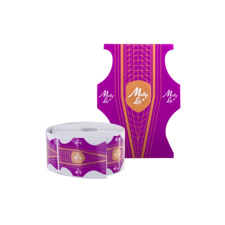 Шаблони для форм для нігтів MollyLac Duo двосторонні 500 шт