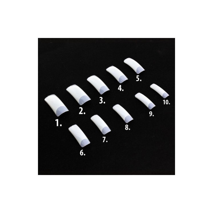 MollyLac Milk nail tips normal /7/ 60 pieces