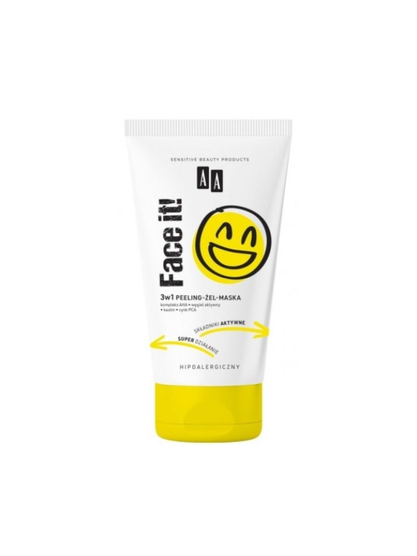 AA Face It 3w1 Peeling - żel - maska do twarzy 150 ml