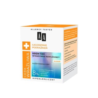 AA Sensitive Skin 72H intensively moisturizing Day face cream 50 ml