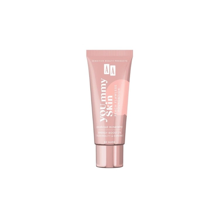AA Yoummy Skin Peach Бездоганна мінеральна основа для обличчя /02/ Nude 30 мл