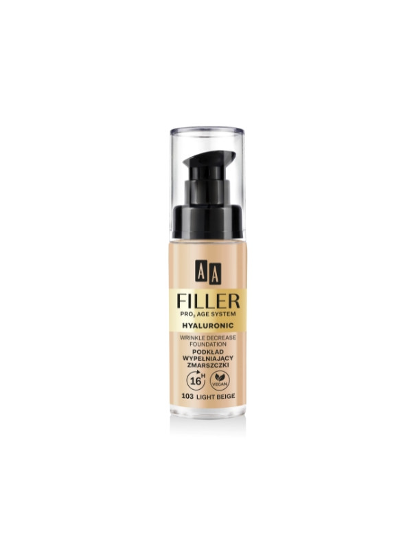 AA Make Up Filler Podkład do twarzy wypełniający zmarszczki /103/ light Beige 30 ml