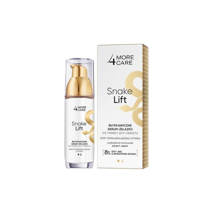 More 4 Care Snake Lift instant Serum - праска для обличчя, шиї та декольте 35 мл