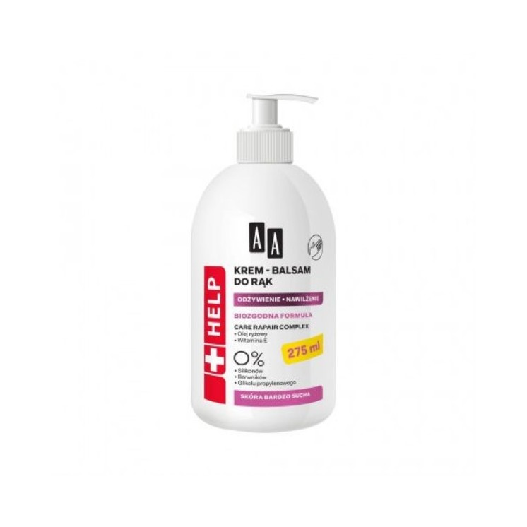 AA Help Biocompatible Formula Крем-бальзам для рук Живильний і зволожуючий 275 мл