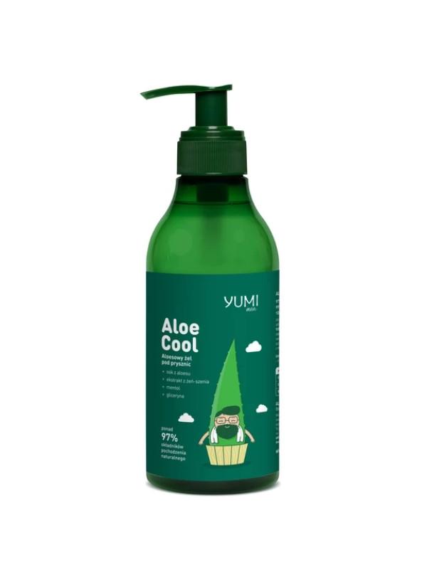 Yumi Men aloesowy Żel pod prysznic Aloe Cool 400 ml