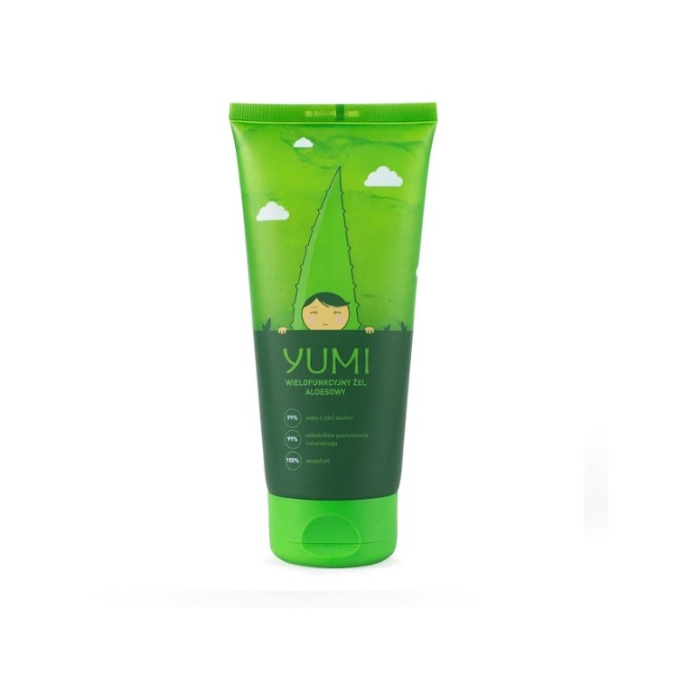 Yumi wielofunkcyjny Żel do twarzy i ciała 99% Aloes 200 ml