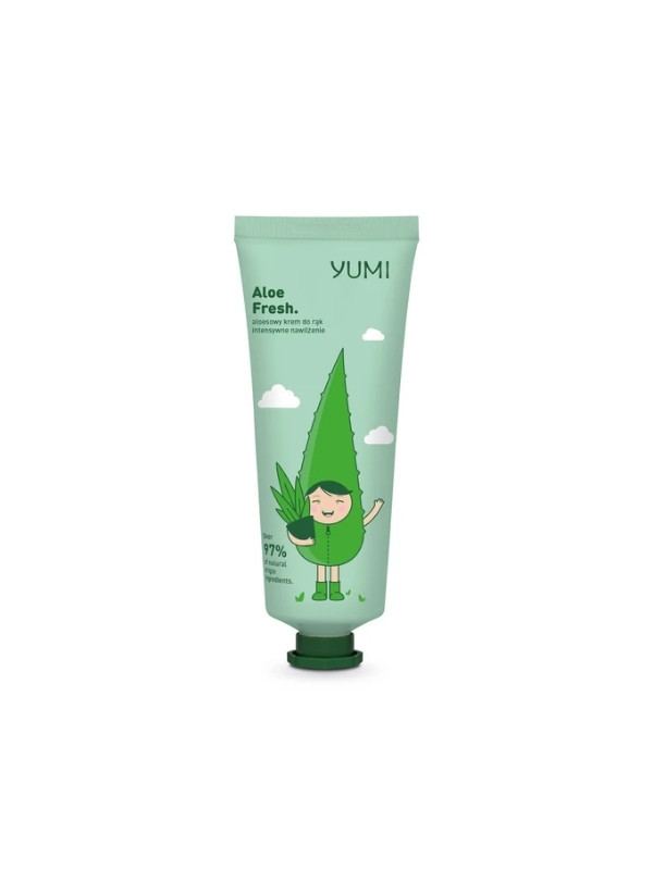 Yumi aloesowy Krem do rak intensywnie nawilżajacy Aloes 50 ml