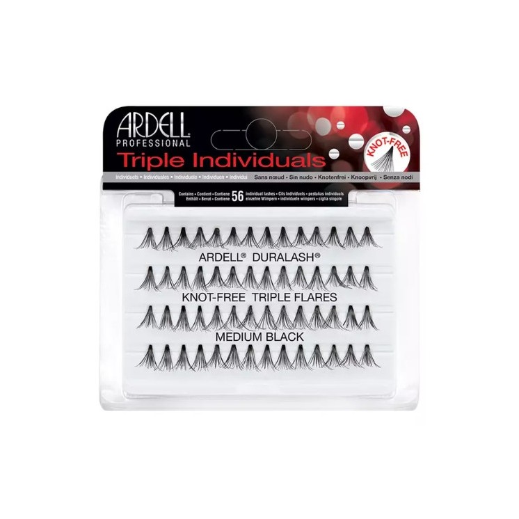 Ardell Triple Individual Tuft Set Medium Black 56 шт