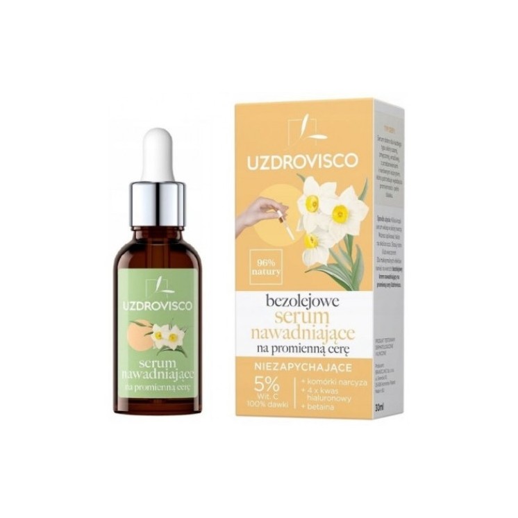 Uzdrovisco oil-free moisturizing face Serum for radiant skin 30 ml