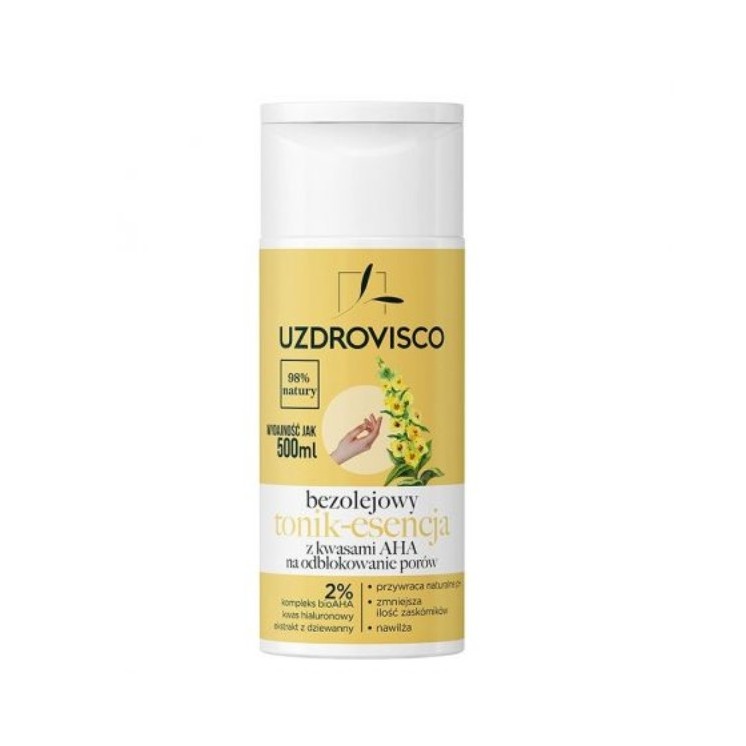 Uzdrovisco oil-free Facial tonic-essence with AHA acids 150 ml