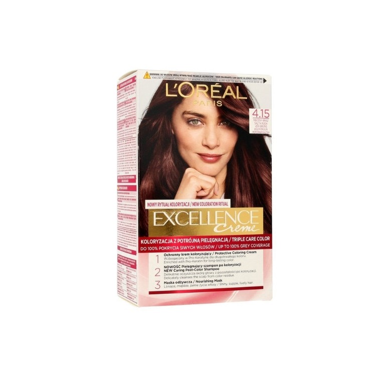 Фарба для волосся L'oreal Excellence Creme /4.15/ Морозний коричневий