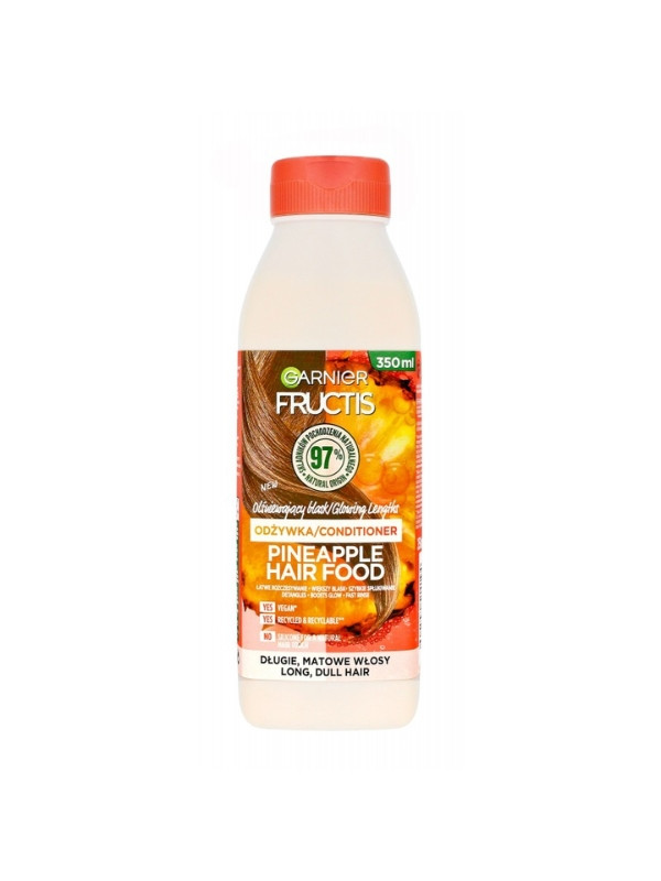 Garnier Fructis Hair Food olśniewająca Odżywka do włosów dlugich i matowych Ananas 350 ml