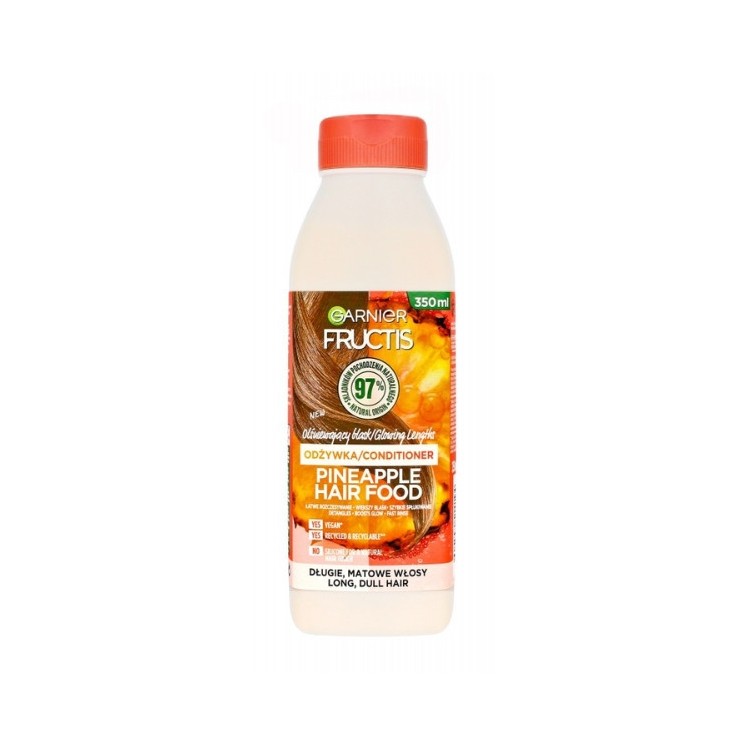Garnier Fructis Hair Food сліпучий кондиціонер для довгого і тьмяного волосся Ананас 350 мл